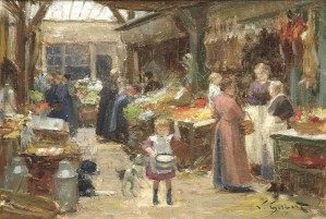 A French food market